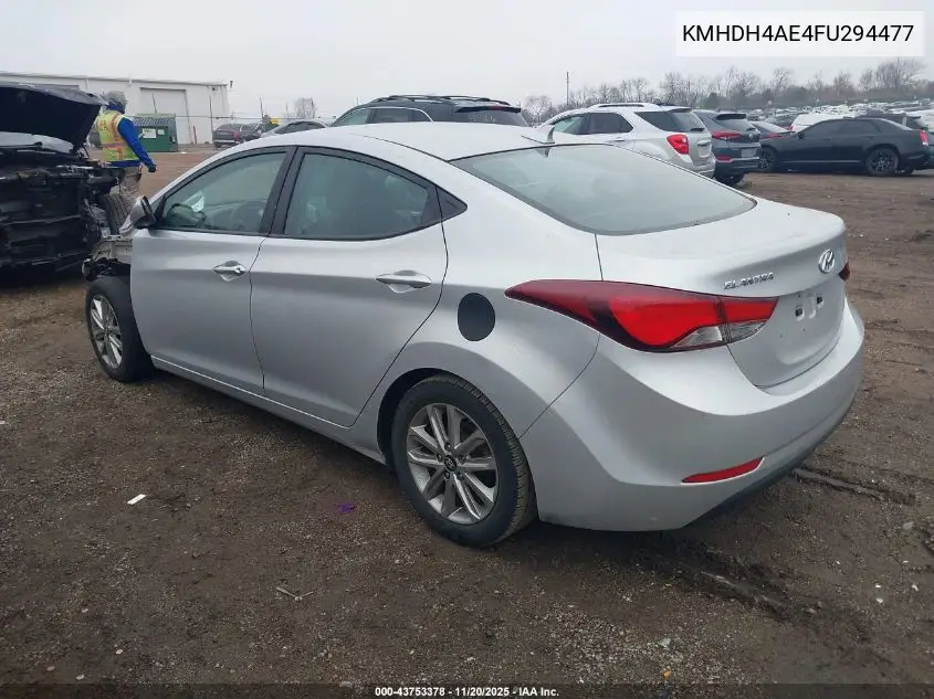 KMHDH4AE4FU294477 2015 Hyundai Elantra Se