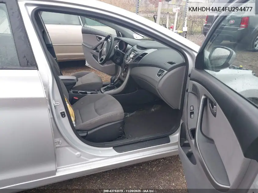 KMHDH4AE4FU294477 2015 Hyundai Elantra Se