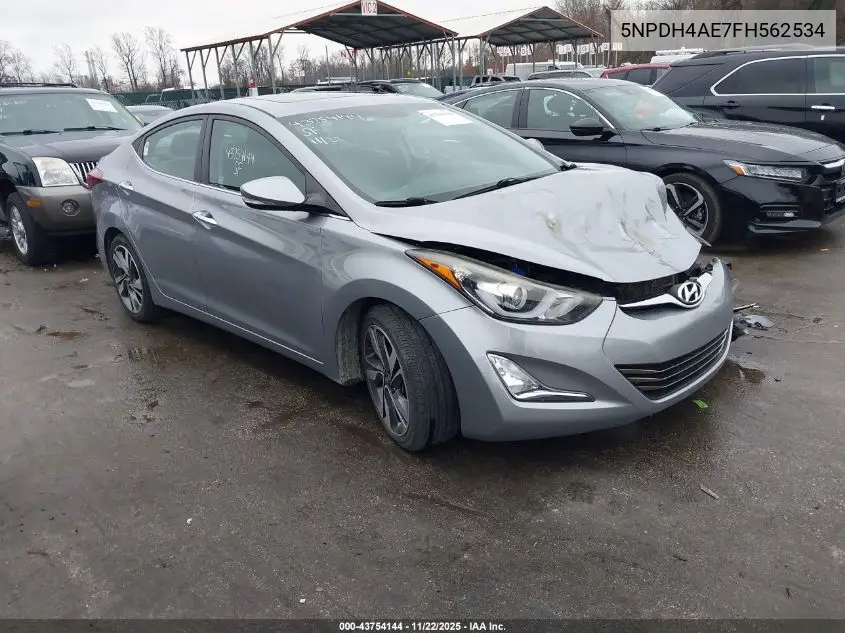 5NPDH4AE7FH562534 2015 Hyundai Elantra Limited