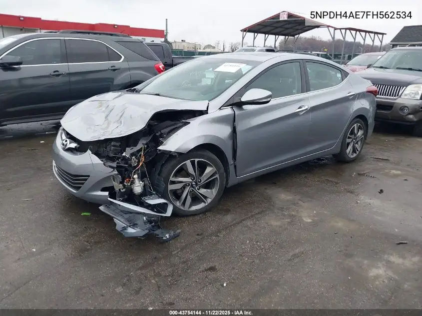 5NPDH4AE7FH562534 2015 Hyundai Elantra Limited