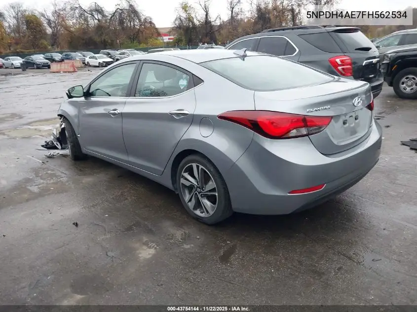 5NPDH4AE7FH562534 2015 Hyundai Elantra Limited