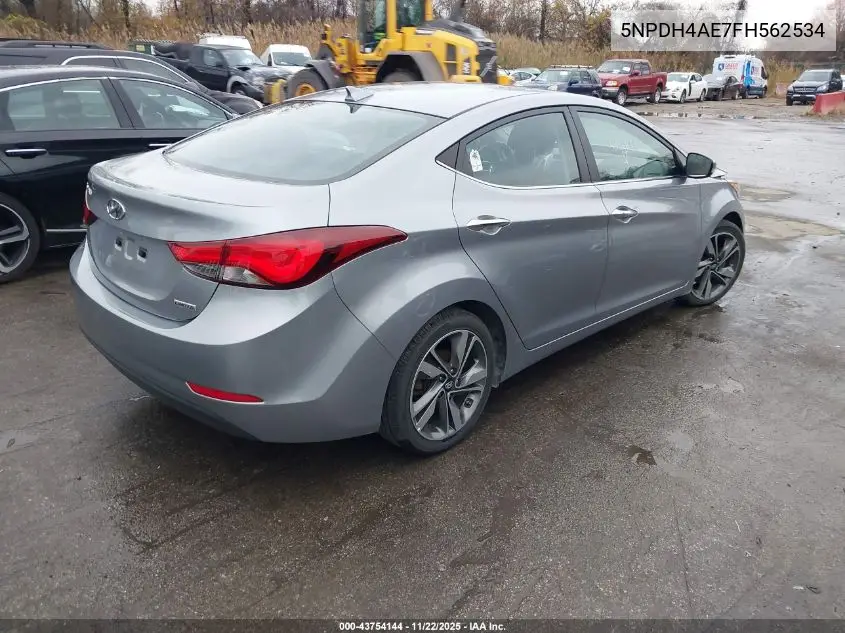 5NPDH4AE7FH562534 2015 Hyundai Elantra Limited