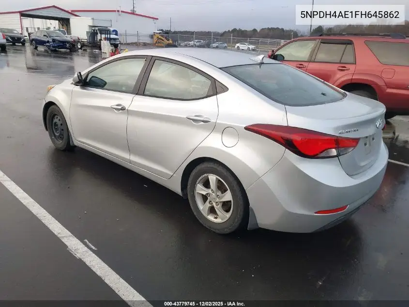 5NPDH4AE1FH645862 2015 Hyundai Elantra Se