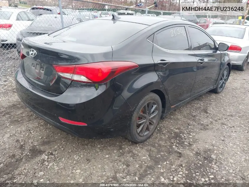 KMHDH4AE7FU236248 2015 Hyundai Elantra Se