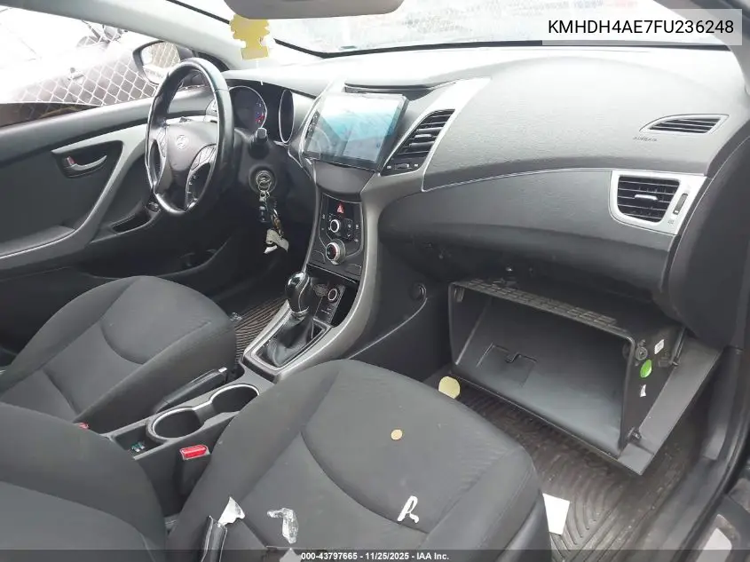 KMHDH4AE7FU236248 2015 Hyundai Elantra Se