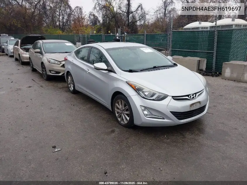 5NPDH4AE3FH619697 2015 Hyundai Elantra Se