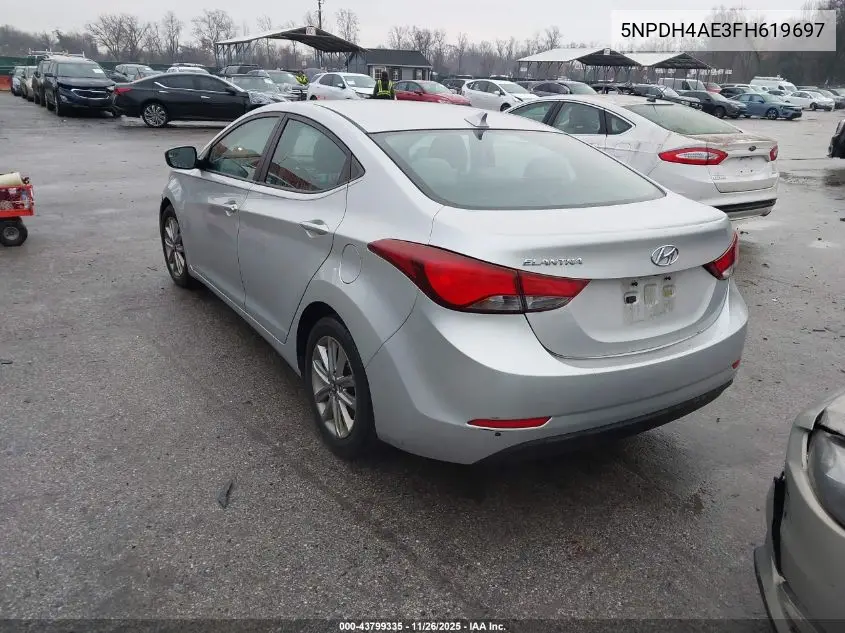 5NPDH4AE3FH619697 2015 Hyundai Elantra Se