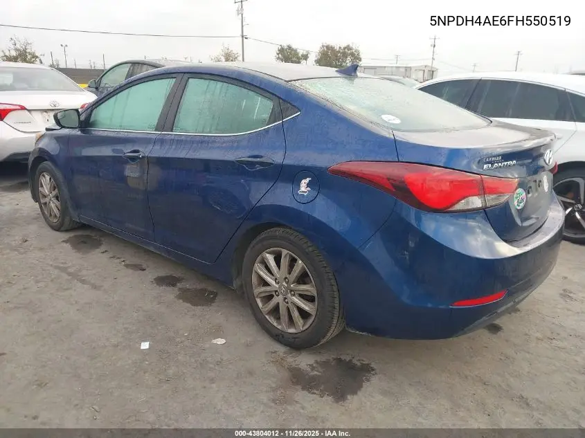 5NPDH4AE6FH550519 2015 Hyundai Elantra Se