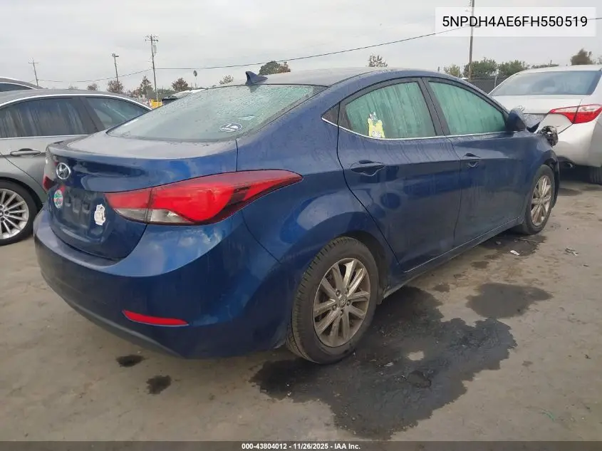 5NPDH4AE6FH550519 2015 Hyundai Elantra Se