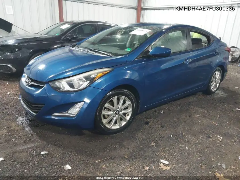 KMHDH4AE7FU300336 2015 Hyundai Elantra Se