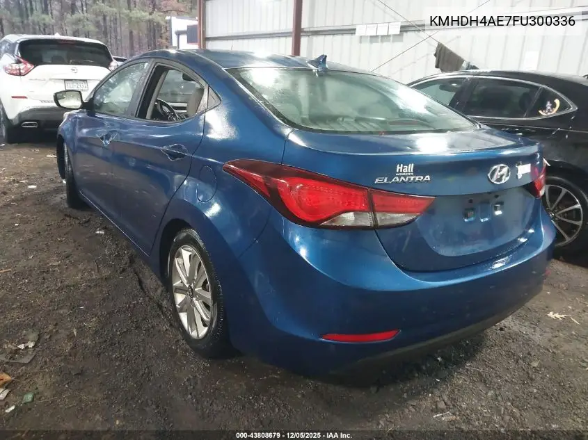 KMHDH4AE7FU300336 2015 Hyundai Elantra Se