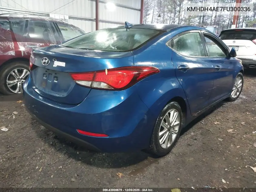 KMHDH4AE7FU300336 2015 Hyundai Elantra Se