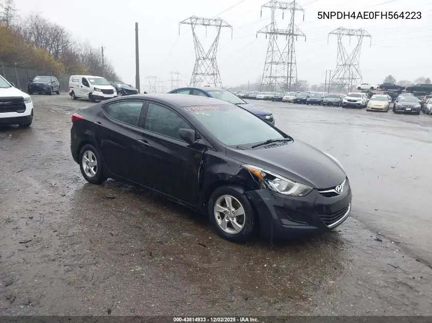 5NPDH4AE0FH564223 2015 Hyundai Elantra Se