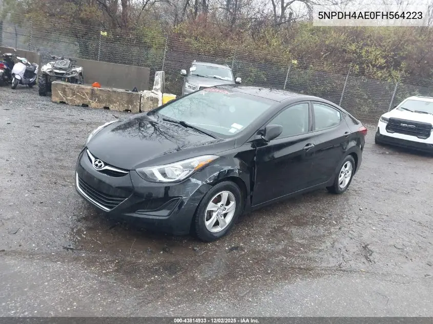 5NPDH4AE0FH564223 2015 Hyundai Elantra Se
