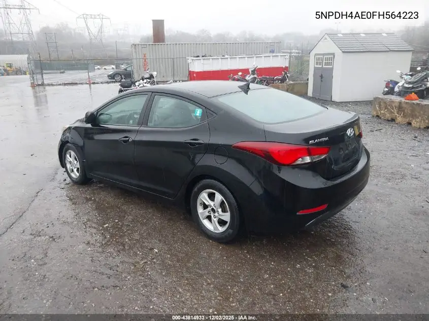 5NPDH4AE0FH564223 2015 Hyundai Elantra Se