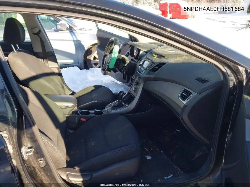 5NPDH4AE0FH581684 2015 Hyundai Elantra Se