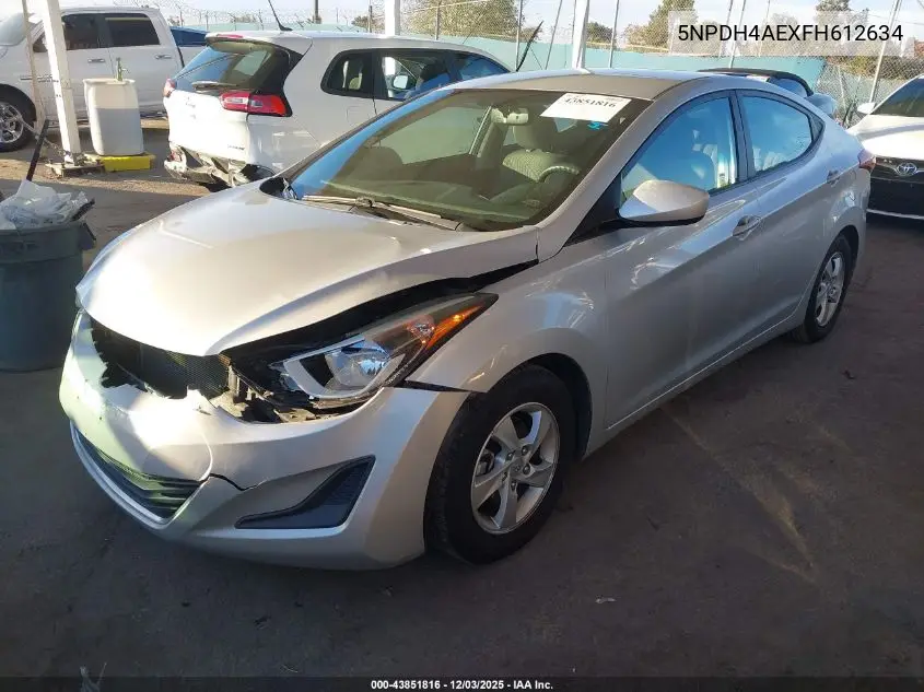 5NPDH4AEXFH612634 2015 Hyundai Elantra Se