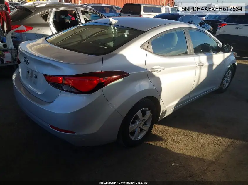 5NPDH4AEXFH612634 2015 Hyundai Elantra Se