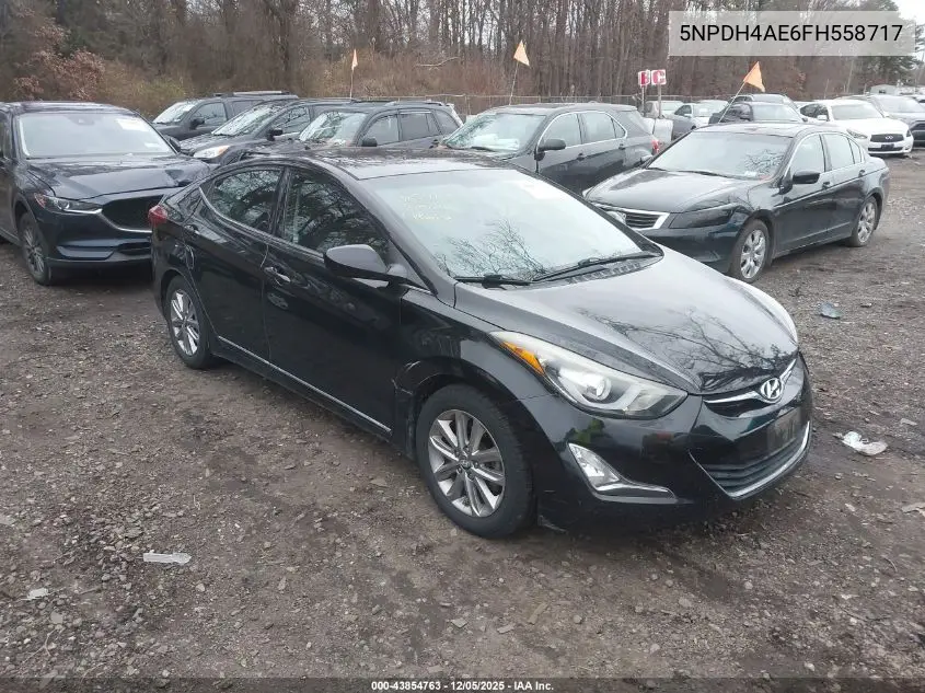 5NPDH4AE6FH558717 2015 Hyundai Elantra Se