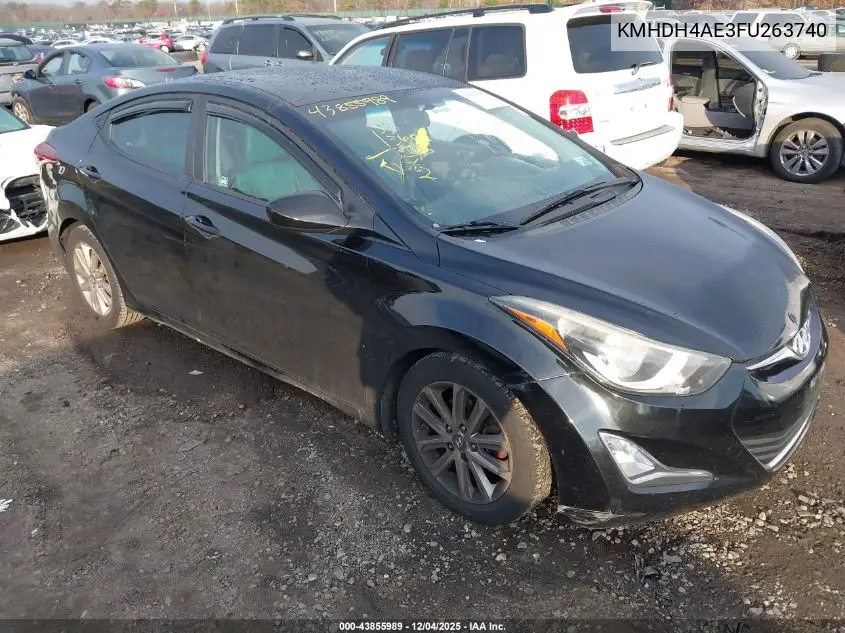 KMHDH4AE3FU263740 2015 Hyundai Elantra Se