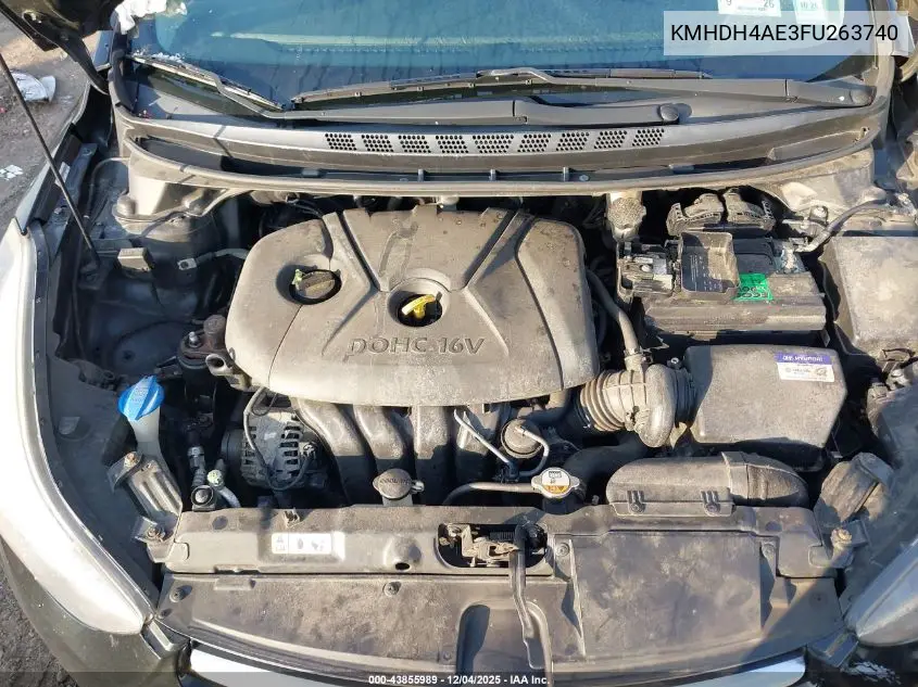 KMHDH4AE3FU263740 2015 Hyundai Elantra Se