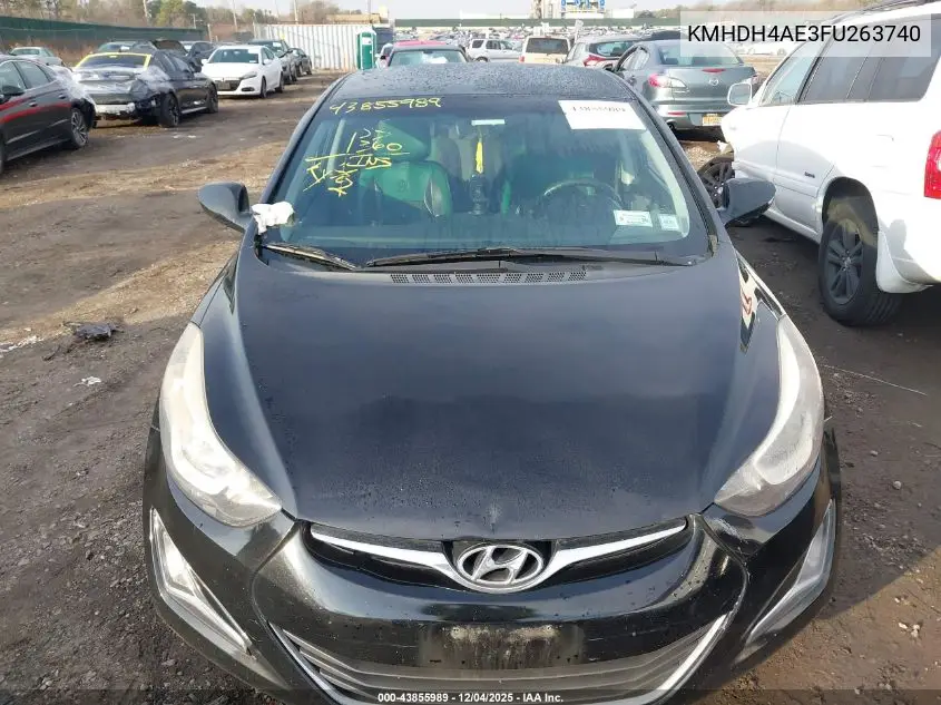 KMHDH4AE3FU263740 2015 Hyundai Elantra Se
