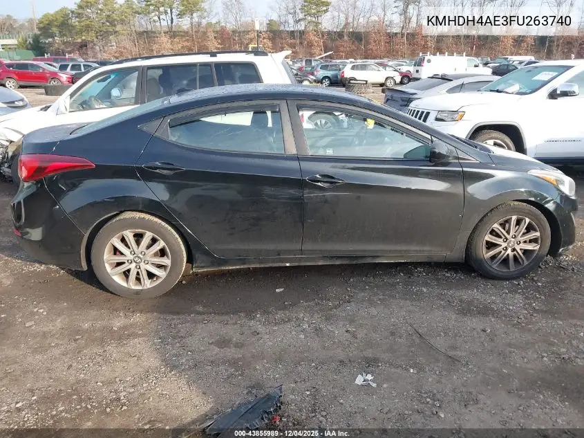 KMHDH4AE3FU263740 2015 Hyundai Elantra Se