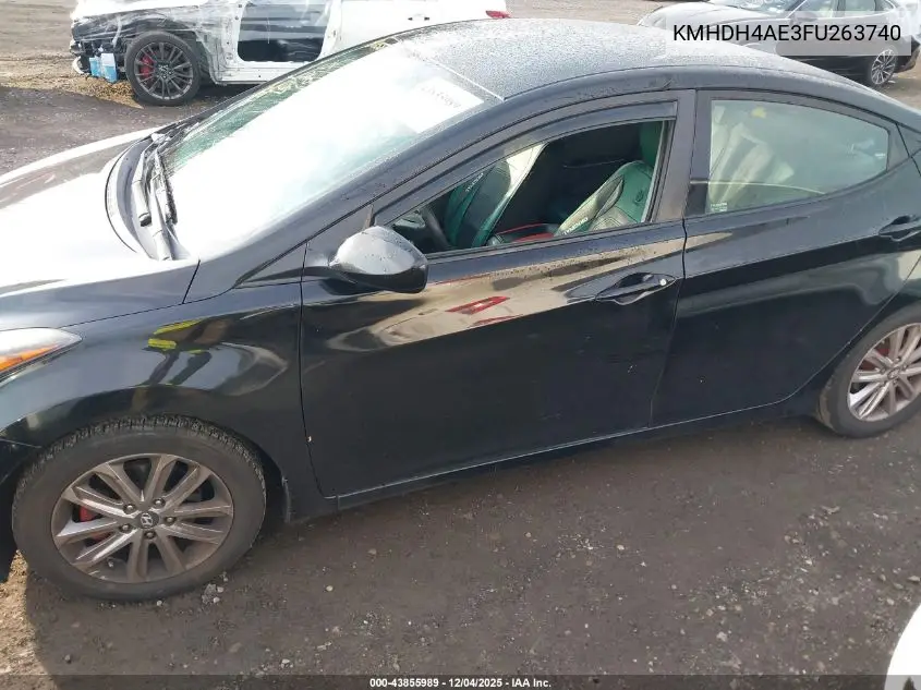 KMHDH4AE3FU263740 2015 Hyundai Elantra Se