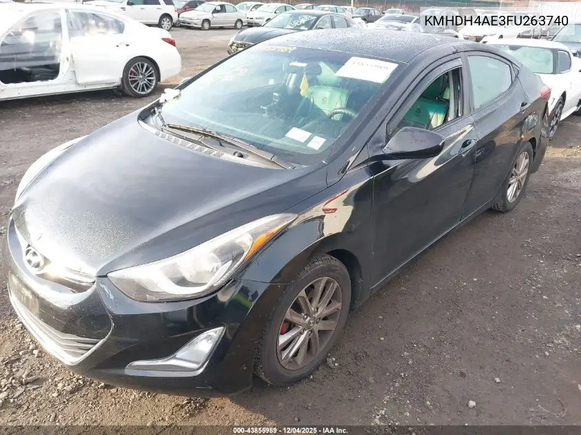 KMHDH4AE3FU263740 2015 Hyundai Elantra Se