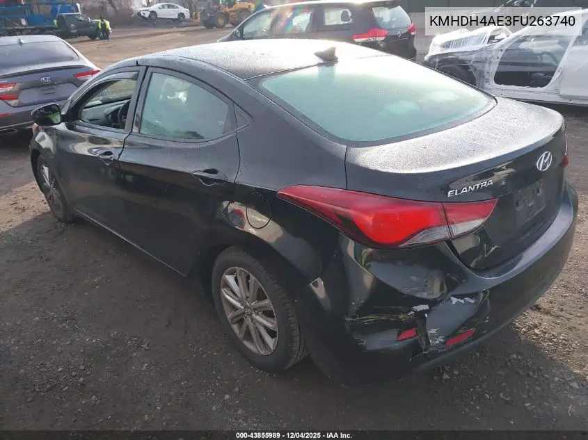KMHDH4AE3FU263740 2015 Hyundai Elantra Se