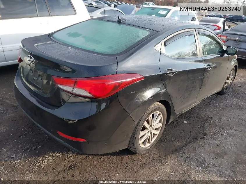 KMHDH4AE3FU263740 2015 Hyundai Elantra Se