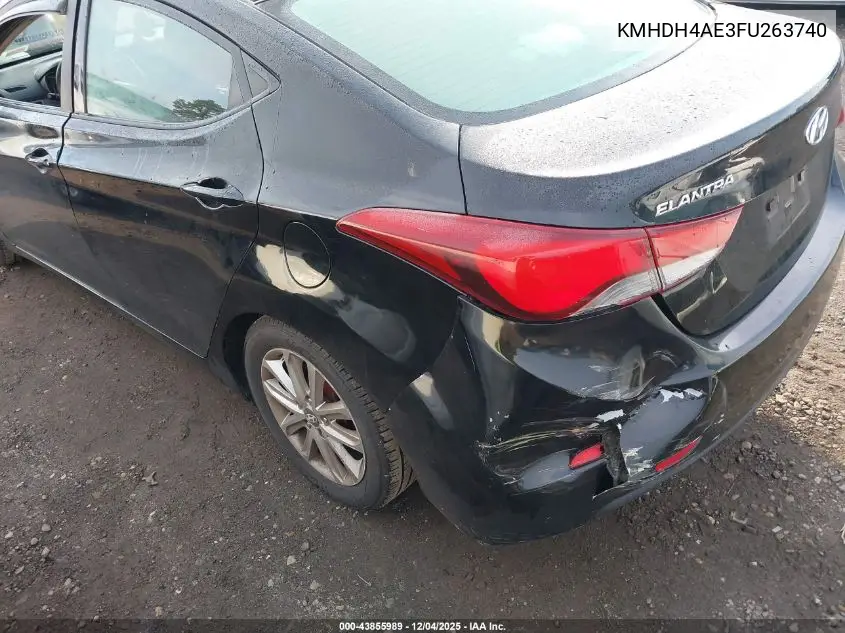 KMHDH4AE3FU263740 2015 Hyundai Elantra Se