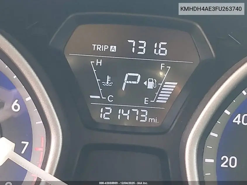 KMHDH4AE3FU263740 2015 Hyundai Elantra Se