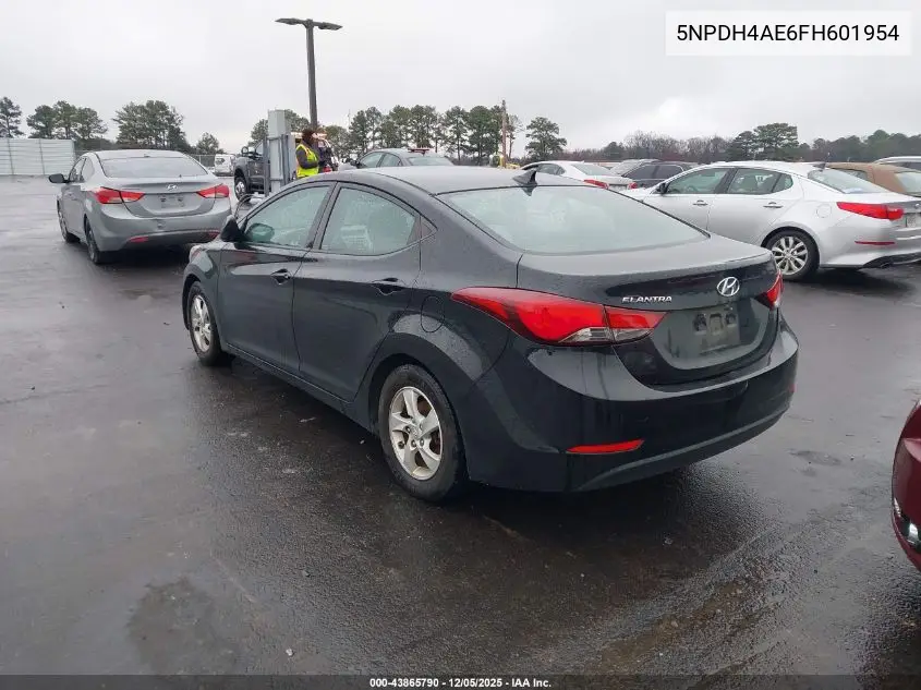5NPDH4AE6FH601954 2015 Hyundai Elantra Se