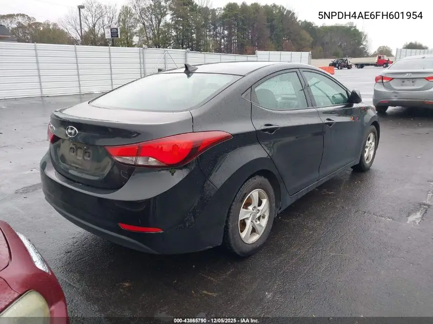 5NPDH4AE6FH601954 2015 Hyundai Elantra Se