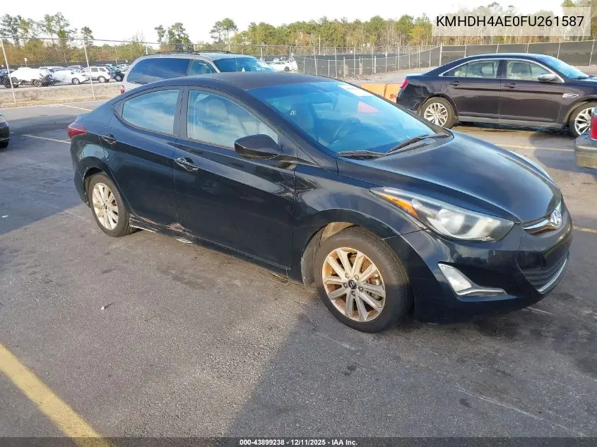 KMHDH4AE0FU261587 2015 Hyundai Elantra Se
