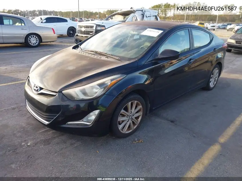 KMHDH4AE0FU261587 2015 Hyundai Elantra Se