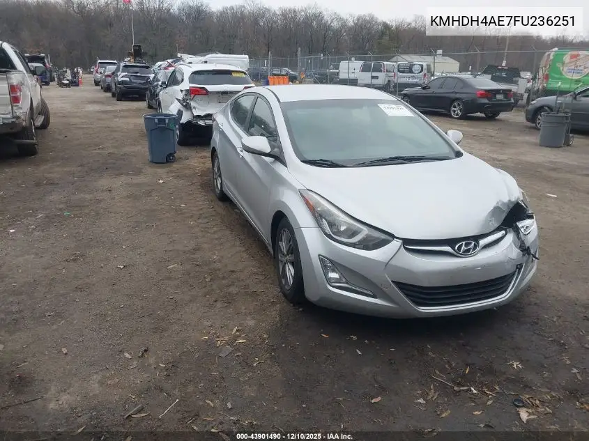 KMHDH4AE7FU236251 2015 Hyundai Elantra Se