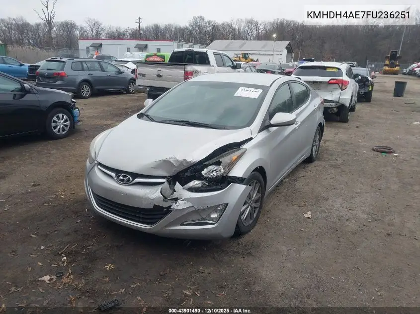 KMHDH4AE7FU236251 2015 Hyundai Elantra Se
