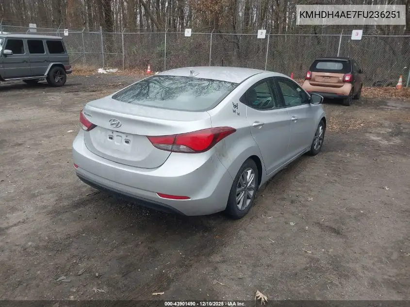 KMHDH4AE7FU236251 2015 Hyundai Elantra Se