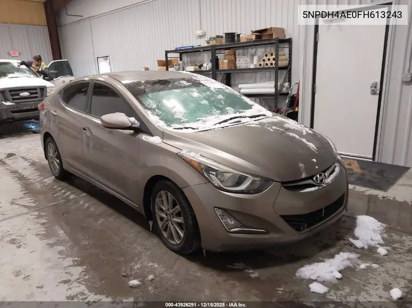 5NPDH4AE0FH613243 2015 Hyundai Elantra Se