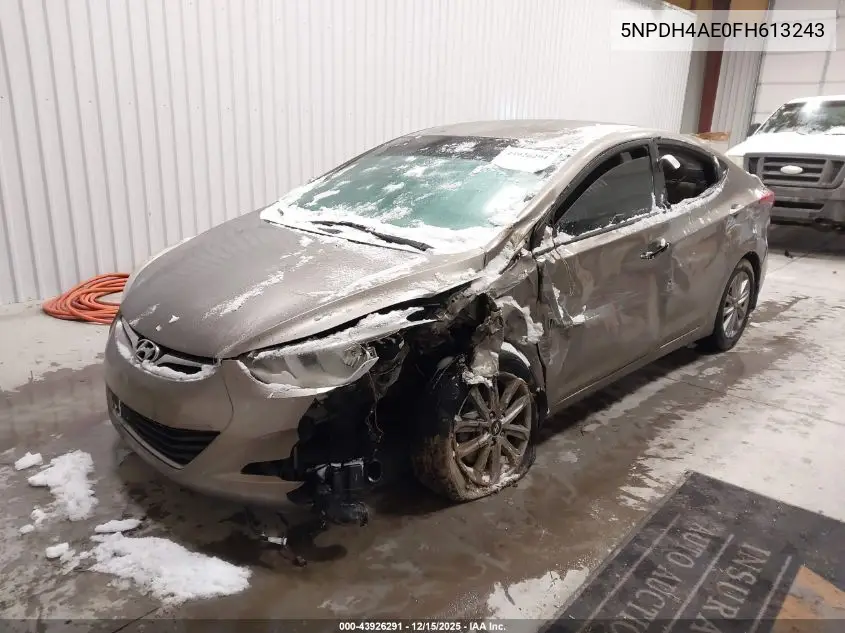 5NPDH4AE0FH613243 2015 Hyundai Elantra Se