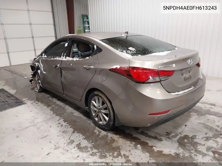 5NPDH4AE0FH613243 2015 Hyundai Elantra Se