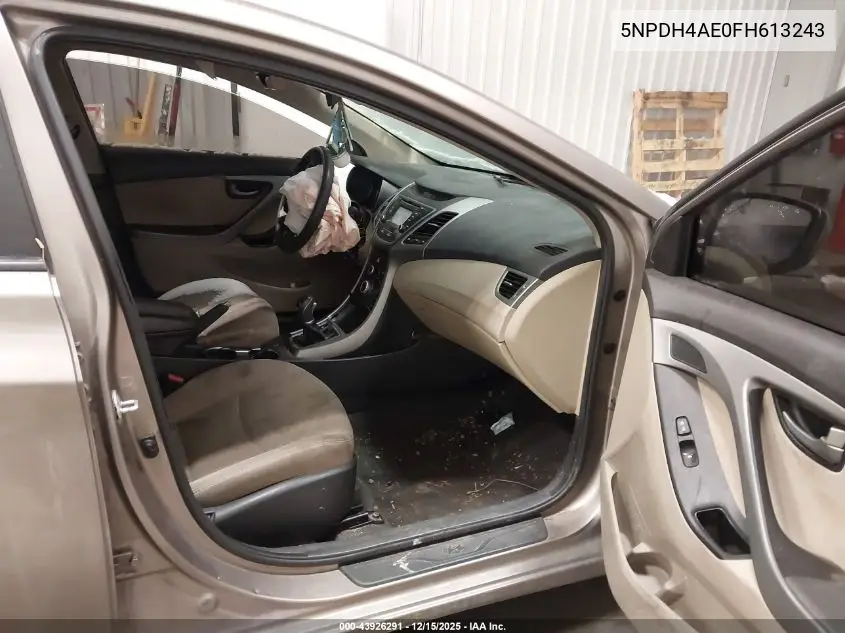 5NPDH4AE0FH613243 2015 Hyundai Elantra Se