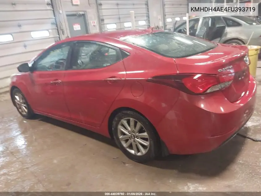KMHDH4AE4FU393719 2015 Hyundai Elantra Se