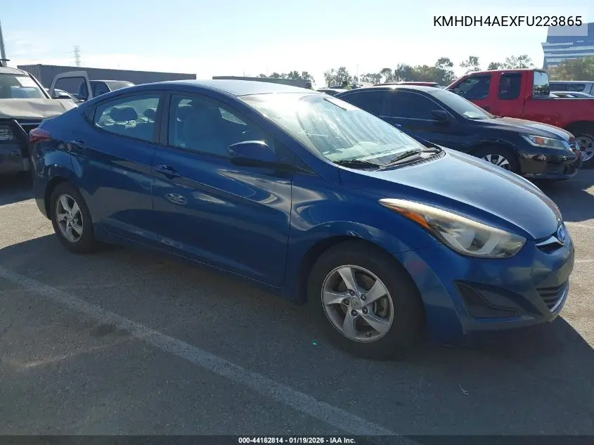 KMHDH4AEXFU223865 2015 Hyundai Elantra Se