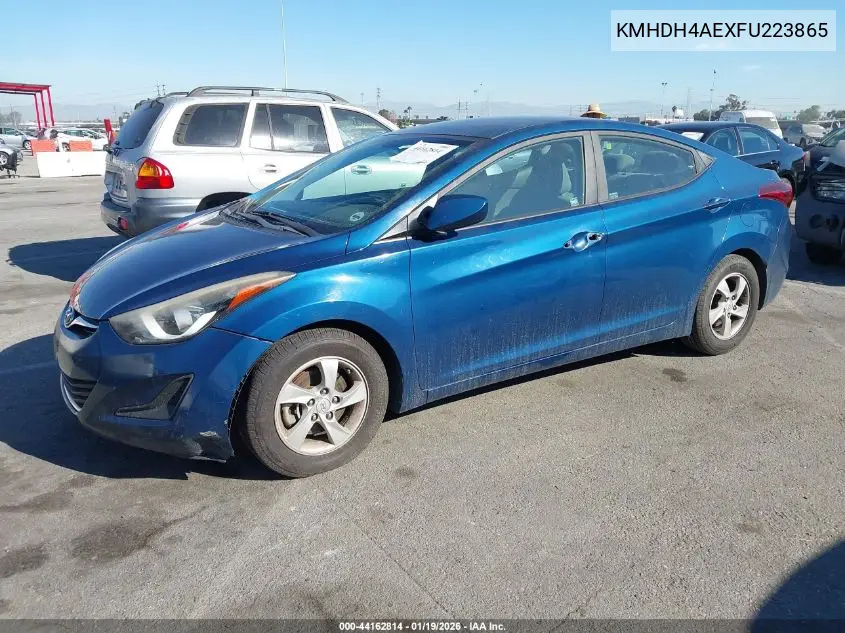 KMHDH4AEXFU223865 2015 Hyundai Elantra Se
