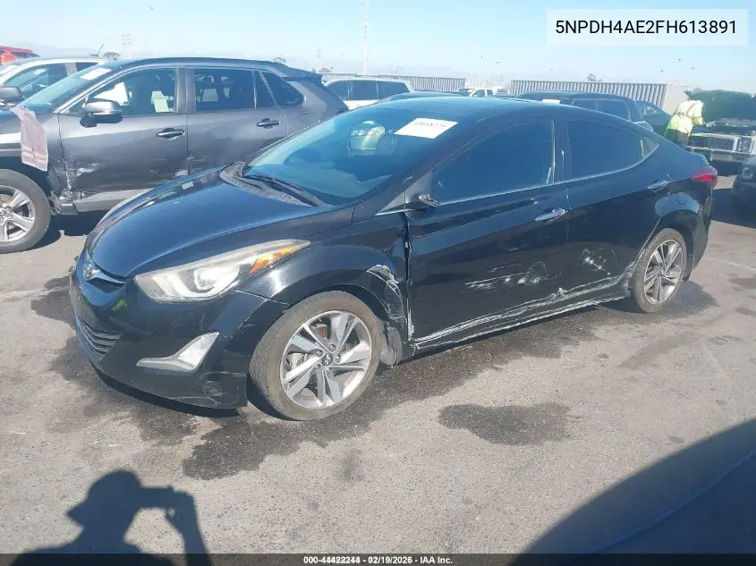 5NPDH4AE2FH613891 2015 Hyundai Elantra Limited