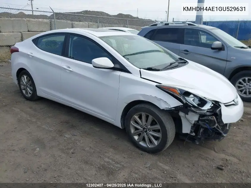 KMHDH4AE1GU529631 2016 Hyundai Elantra Se/Sport/Limited
