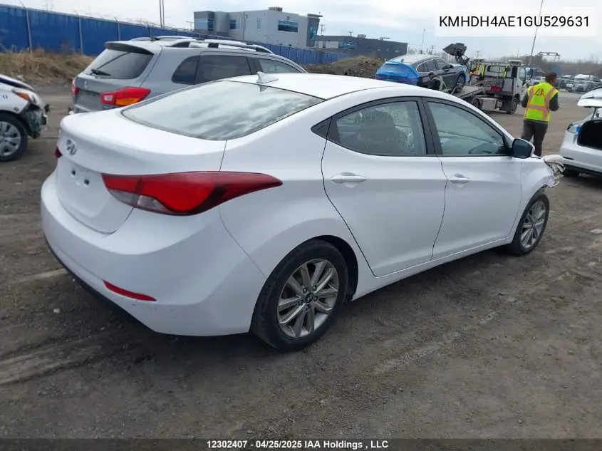 KMHDH4AE1GU529631 2016 Hyundai Elantra Se/Sport/Limited